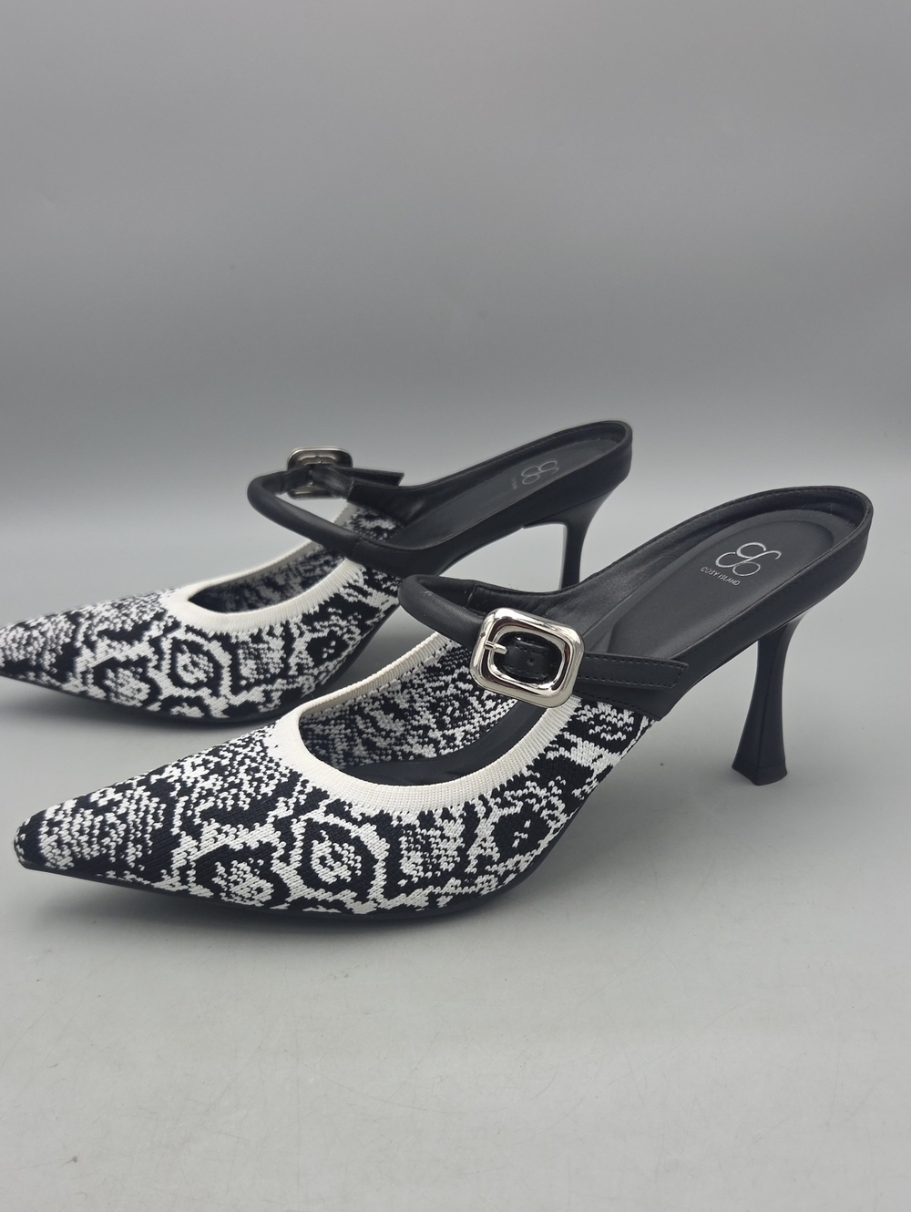 Cosy Island Grace Lithe Pointed Toe Heeled Mule Women 9.5